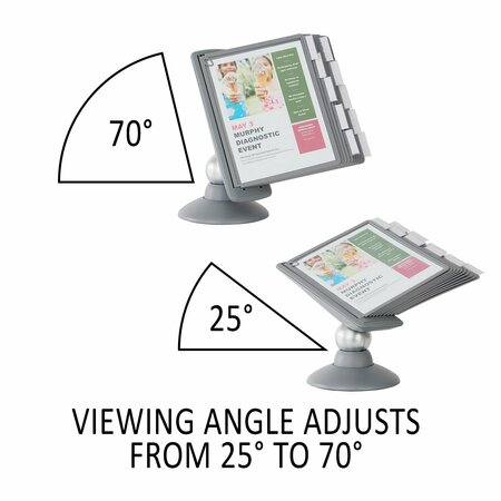 Durable Office Products Sherpa Motion Desk System, 10 Panels 5539-37